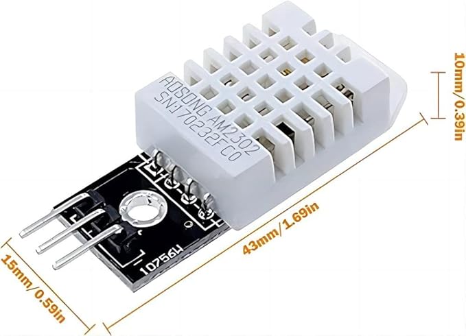 WWZMDiB 3Pcs DHT22/AM2302 Digital Temperature and Humidity Sensor Module Temperature Measure-40-80℃（±0.5℃） Humidity Measure 0%-100% RH（±2%） for Arduino DIY - Image 3