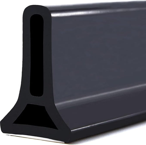 1.18in×1.57in，Shower Water Guard，Shower Door Seal Strip，Durable Silicone Waterproof Barrier,Room Sink countertop Bathroom Bathtub Dry Wet Separation Holder. ﻿(Black,3 meters/118 in) by Unknown