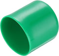 uxcell 20pcs Rubber End Caps 42mm(1 5/8") ID Vinyl PVC Round Tube Bolt Cap Cover Screw Thread Protectors Dark Green by uxcell
