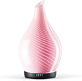 Porseme 280ml Essential Oil Diffuser Glass Color Changing Aroma Air Diffusers Aromatherapy Ultrasonic Cool Mist Humidifier 7 Running Hours Waterless Auto-Off for Sleeping, Yoga, Spa (Pure Pink) by Porseme