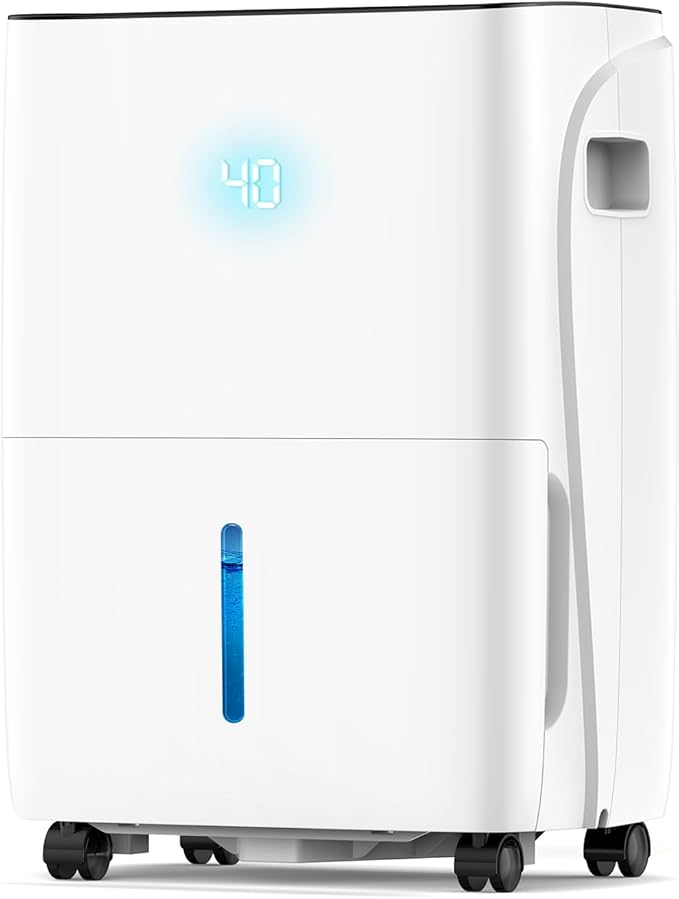 ZAFRO Dehumidifiers for Home and Basement with Drain Hose, Energy Saving Max 120 Pints Dehumidifier with Auto or Manual Drainage, Auto Defrost, Three Modes, 24Hrs Timer by ZAFRO
