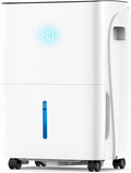 ZAFRO Dehumidifiers for Home and Basement with Drain Hose, Energy Saving Max 80 Pints Dehumidifier with Auto or Manual Drainage, Auto Defrost, Three Modes, 24Hrs Timer by ZAFRO