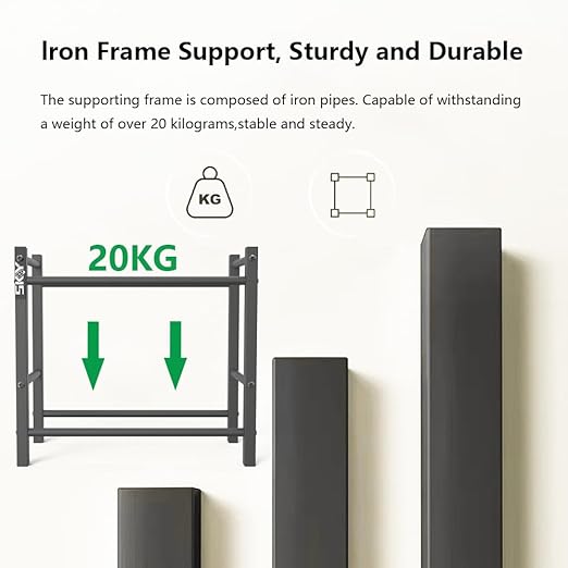 Lutyr Skouphy 3D Printer Filament Storage Rack, 2 Tier Filament Spool Holders for PLA/ABS/TPU, Filaments Organzied for 3D Printing Studio, Office Workshop,Storage 10 roll Pack - Image 3