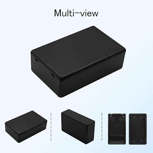 Project Box 8 Pieces Electrical Box Small Junction Box ABS Plastic Enclosure Power Electronic Case Black 2.76" x 1.65" x 0.91"(70 x 42 x 23mm) - Image 6