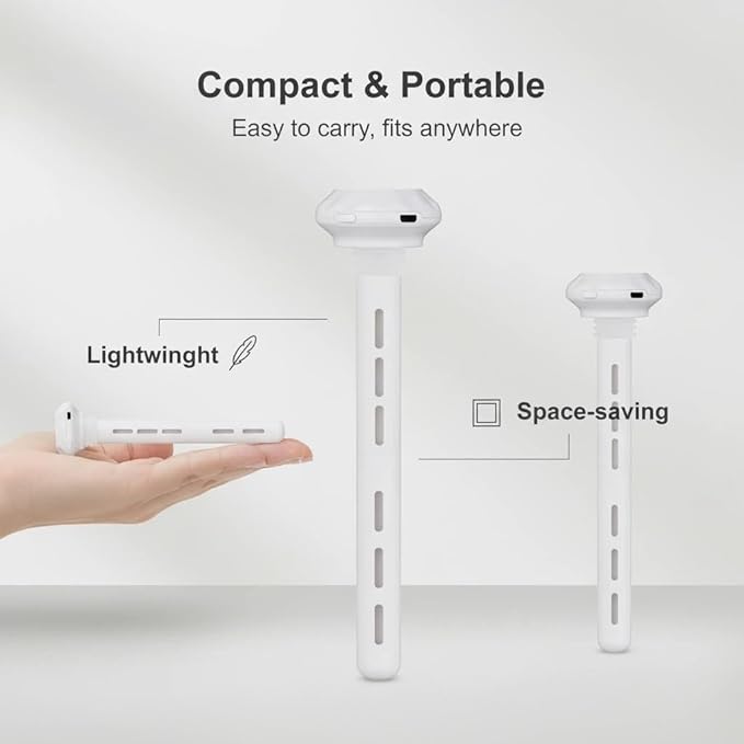 White Portable Mini Humidifier, Water bottle USB Cool Mist Small Humidifier with blue Lights.Perfect for Bedroom, Office, Plants, travel & Car(2PCS) - Image 4
