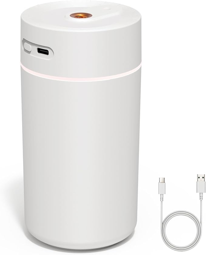 Car Star Projection Humidifier with 360ml Tank, Portable USB Powered Cool Mist Diffuser, Humidifier with Adjustable Starry Sky Lights for Car Ceiling, Bedroom, Desk, Office by CUZUDIN