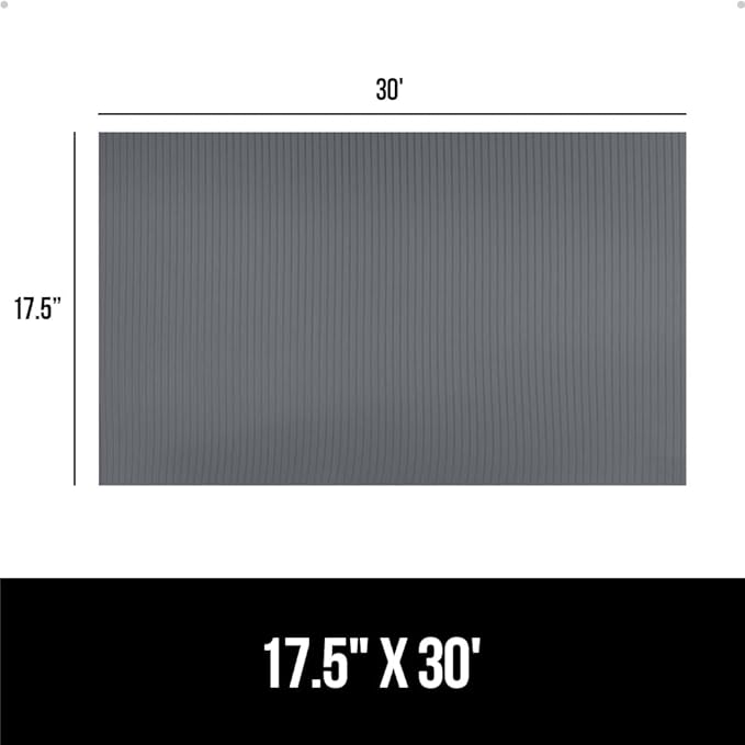 GORILLA GRIP DuraGuard Shelf Liner, 17.5x30 Non-Adhesive Cabinet Liners for Kitchen Drawers, Shelves, Refrigerator, Pantry Storage, Bathroom Closet, Durable Waterproof BPA Free Ribbed Plastic, Gray - Image 8