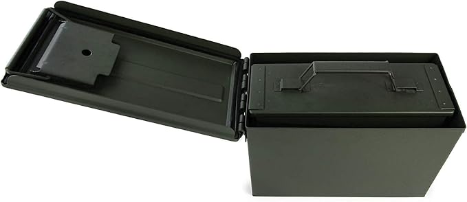 GUGULUZA Metal Ammo Can 30/50 Cal, Lockable Bullet Storage Case, Waterproof & Airtight Containers Box with Flip Top for Long-Term Storage Shotgun, Rifles, Pistols Ammunition - Image 7