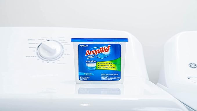 DampRid Fragrance Free Disposable Moisture Absorber - 10.5 oz. Each - 3 Pack – Attracts & Traps Excess Moisture, Eliminates Musty Odors, Creates Fresher, Cleaner Air - Image 6