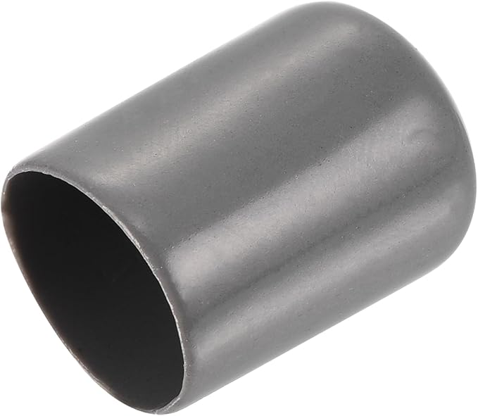 uxcell 20pcs Rubber End Caps 14mm ID Vinyl PVC Round Tube Bolt Cap Cover Screw Thread Protectors Dark Grey by uxcell