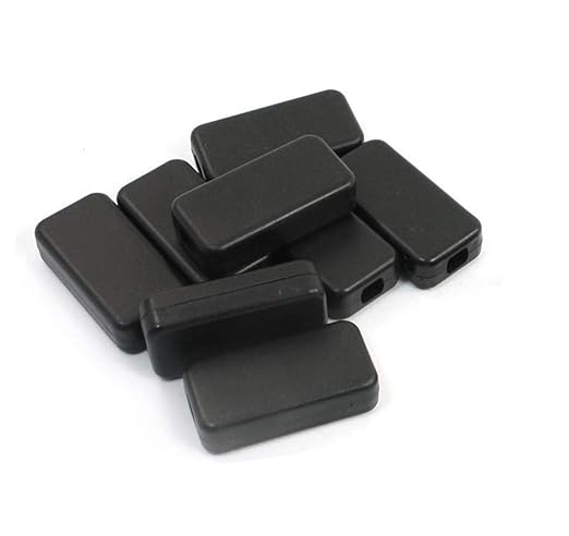 YXQ 40mmx20mmx11mm Power Project Enclose Case Junction Box Waterproof Small Engineering Wire Switch Plastic Black, 12-Pack - Image 3