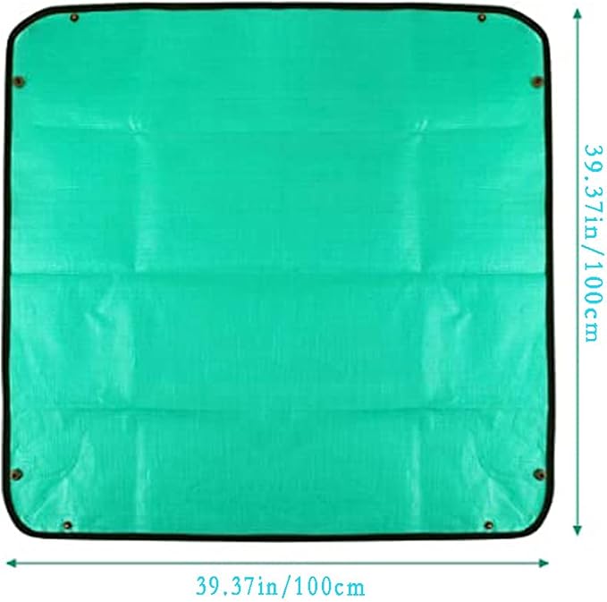 BIUWING 2PCS 39.4" x 39.4" Plant Repotting Mat Waterproof Transplanting Mat Indoor Succulent Potting Mat Portable Gardening Soil Changing and Watering mat Square and Foldable Garden mat - Image 3