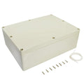 LeMotech Waterproof Dustproof IP65 ABS Plastic Junction Box Universal Electric Project Enclosure Pale Gray 12.6 x 9.45 x 4.33 inch (320 x 240 x 110 mm) by LeMotech