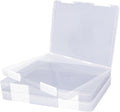 3 Pcs Clear A4 File Storage Boxes with Buckle Closure - A4 Clear Plastic Document Storage Boxes for Crafts, Art Supplies, Document and Magazine Organization - 12.4 x 9.6 x 1.2 Inches by Bonsicoky