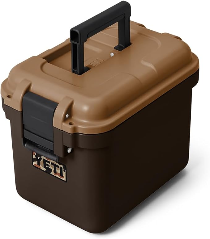 YETI LoadOut 15 GoBox Divided Waterproof Cargo Case, Dry Box, Camera Case, Fishing Tackle Box, Wetlands Brown by YETI