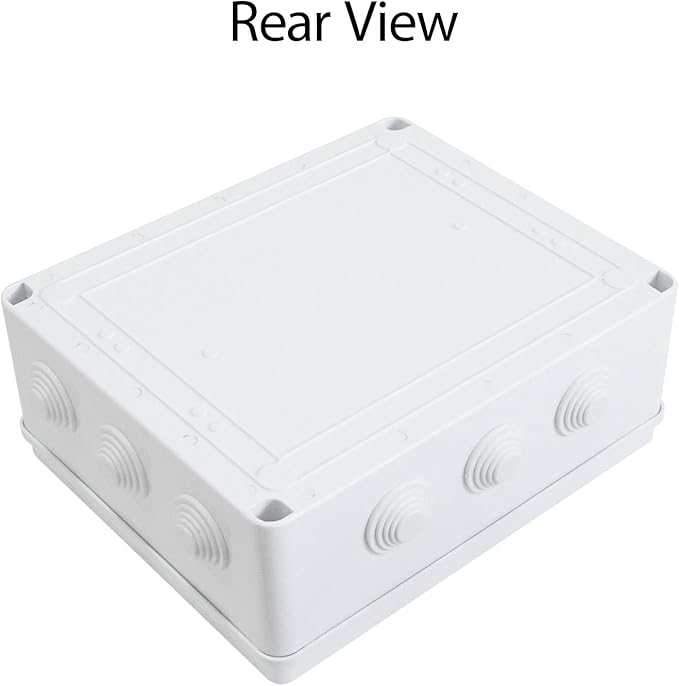 LeMotech ABS Plastic Dustproof Waterproof IP65 Junction Box Universal Electrical Project Enclosure White 11.8 x 9.8 x 4.7 inch (300 x 250 x 120 mm) - Image 6
