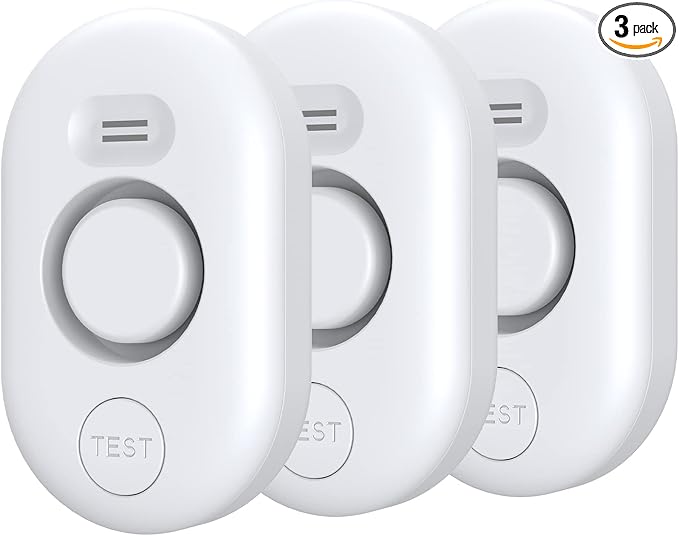 Water Leak Detector Sensor Alarm: Home Water Flooding Monitor Smart Sink Overflow Monitoring Adjustable Wet Moisture Alert Pipe Leakage Drip Detection Warning for Basement Floor 3Pack by METAK