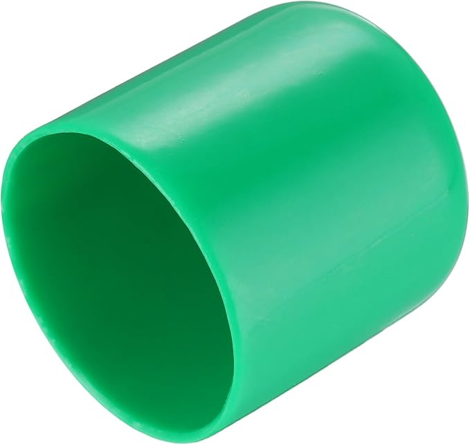 uxcell 20pcs Rubber End Caps 36mm(1 7/16") ID Vinyl PVC Round Tube Bolt Cap Cover Screw Thread Protectors Dark Green by uxcell