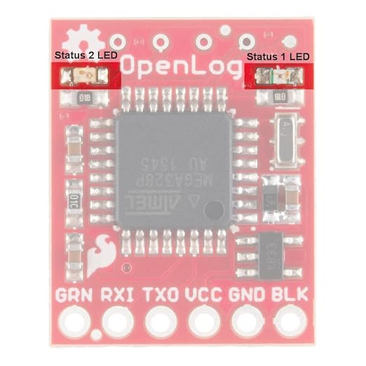 SparkFun OpenLog Open-source data logger works over a simple serial connection Supports microSD FAT16/32 cards up to 32GB Configurable baud rates up to 115200bps Preprogrammed ATmega328 and bootloader - Image 5