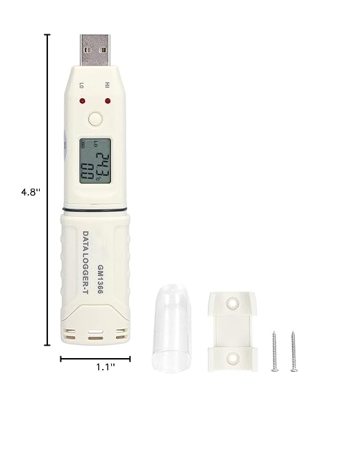 Temperature Data Logger, Battery Powered Low Power Consumption Digital Humidity Data Logger Compact for Office for Indoor for Home - Image 10