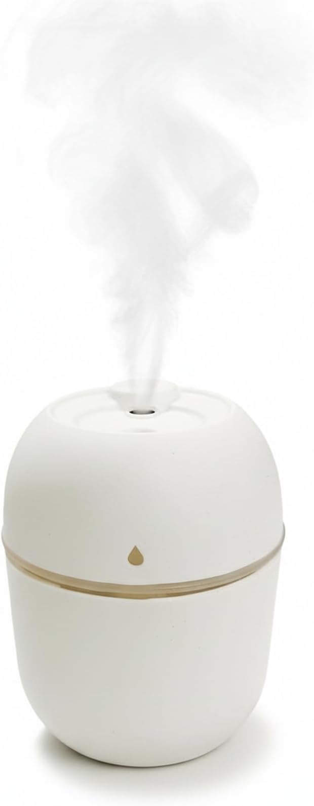 Mini USB Humidifier - Large Capacity, Ultra-Quiet 20dB, 2 Modes (Continuous/Intermittent) with Anti-Dry Burn & Night Light, Nano Mist for Room/Car/Office Desk (<10㎡) (White, 220ml) - Image 2