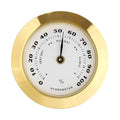 Golden Upgraded Hygrometer Humidity Meter Mini 38mm Round Glass Analog Hygrometers Suitable for Humidors Guitar Violin,Thermometer Hygrometers for Weather Hygrometer with Probe by Unknown