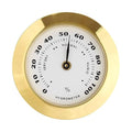 Gold Upgraded Hygrometer Humidity Meter Mini 38mm Round Glass Analog Hygrometer Suitable for Humidors Guitar Violin Thermometer for with Probe by Unknown
