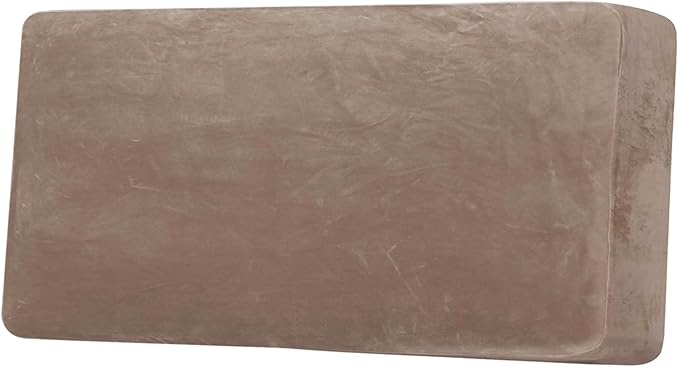 H.VERSAILTEX Velvet Stretch Individual Couch Cushion Cover Plush Cushion Slipcover for Loveseat Sofa Cushion Furniture Protector Seat Cushion Sofa Cover (1 Piece Sofa Cushion Cover, Taupe) by HVERSAILTEX