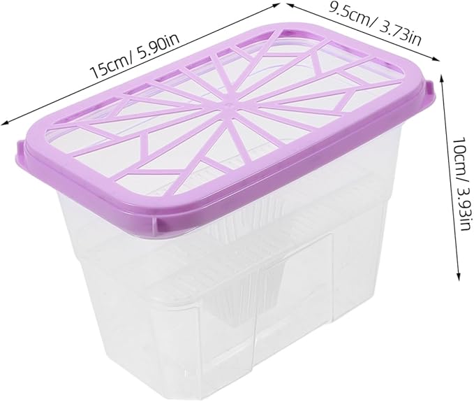 Unomor 4pcs Empty Moisture Absorber Holder Boxes Reusable Plastic Case for Wardrobe Closet Storage Home Use - Image 2