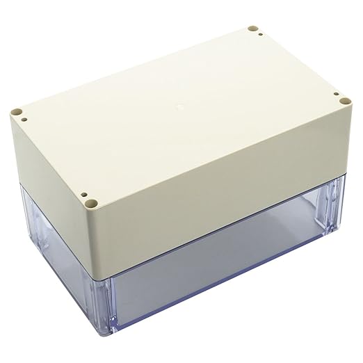 LeMotech ABS Plastic Junction Box Dustproof Waterproof IP65 Electrical Enclosure Box Universal Project Enclosure Grey with PC Transparent Clear Cover 7.9 x 4.7 x 4.4 inch(200 x120 x113 mm) - Image 3