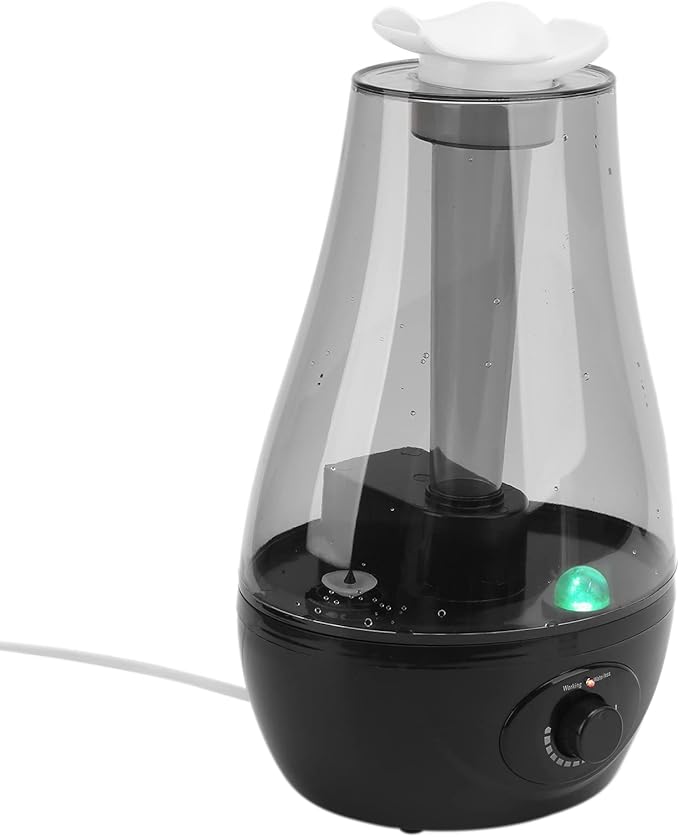 110-220v Air Humidifier Diffuser Mini Double Spray Ultrasonic Atomizer with Night Light for Home Yoga Office Bedroom Pet House(US Plug) - Image 8