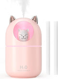 Cool Mist Humidifier,300ml Mini Humidifiers with Night Light,Waterless Auto-Off Air Humidifier,20dB Quiet Humidifiers for Bedroom,Car, Plant for Girl Boy by NORHOM