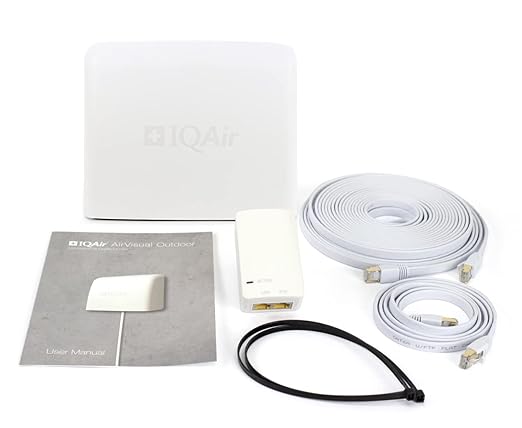 AirVisual Outdoor – Outdoor Air Quality Monitor, Detects PM1, PM2.5, PM10, Optional CO2, Temperature, Humidity, Pressure, Modular Sensor Design, Wi-Fi, LAN, German Made - Image 6