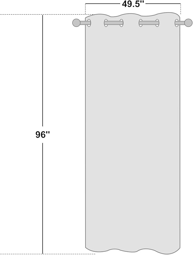 NICETOWN Moroccan Blue Blackout Curtains 96" Long for Office, Dining Room, Guest Room, Sound Reducing Heat and Cold Block Curtain Panels for Modern Room Decorative (55" Wide, 2 Pieces) - Image 2
