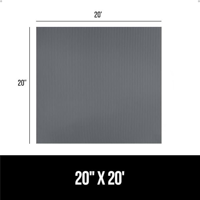 GORILLA GRIP DuraGuard Shelf Liner, 20x20 Non-Adhesive Cabinet Liners for Kitchen Drawers, Shelves, Refrigerator, Pantry Storage, Bathroom Closet, Durable Waterproof BPA Free Ribbed Plastic, Gray - Image 8