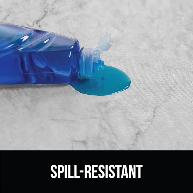 GORILLA GRIP DripGuard Shelf Liner, Non-Adhesive Drawer and Kitchen Cabinet Protector, Strong Grip Slip Resistant Underside, Smooth Surface Liners for Cabinets, Bathroom Closets, 17.5x120 Inch, Marble - Image 3