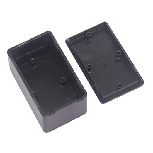 Zulkit 8Pcs Project Boxes ABS Plastic Electrical Project Case Power Junction Box Black 2.40 x 1.41 x 0.98 inch (61 x 36 x 25 mm) - Image 5