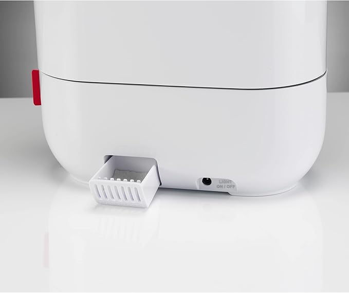 BONECO 1 Gallon Whisper Quiet Cool Mist Ultrasonic Humidifier for Large Room with LED Light, Control Knob, and Essential Oil Holder, White - Image 6