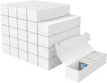 Trading Card Storage Box, 25-Pack 1100 Count White Corrugated Cardboard Bulk Sports Storage Box for TCG/Magic/Mtg Basketball Cards, Collectible Trading Cards by XRACV