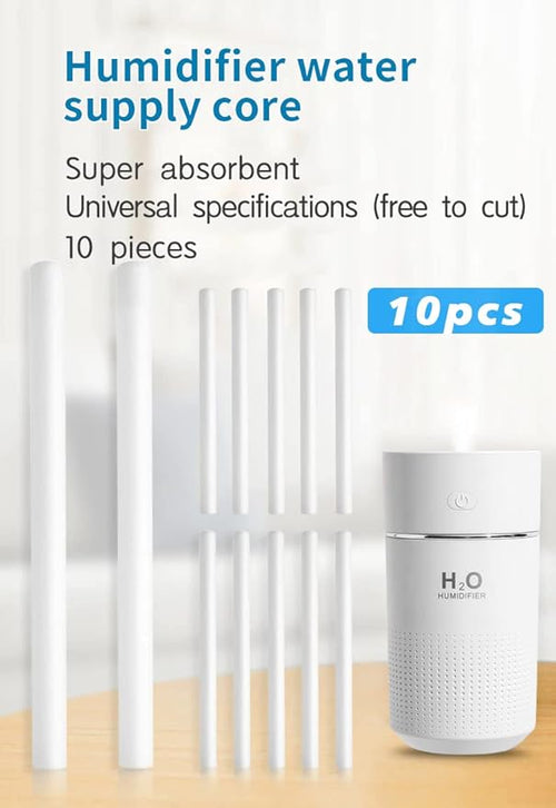 10 Pieces Humidifier Sticks Cotton Filter Refill Sticks Filter Replacement Wicks USB Humidifier Replacement Parts for Humidifier Car Humidifier Replacement Parts Can be cut(5.9 Inch) - Image 2