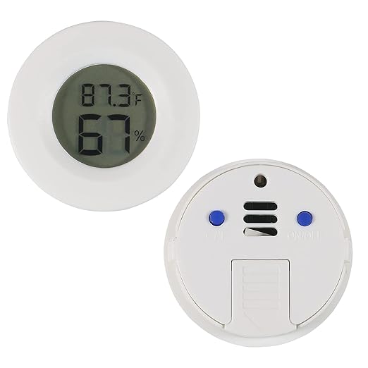 4pcs Mini Hygrometer Thermometer Digital LCD Monitor Indoor/Outdoor Humidity Meter Gauge Temperature for Humidifiers Dehumidifiers Greenhouse Reptile Plant Humidor Fahrenheit(℉) or Celsius(℃) (White) - Image 5