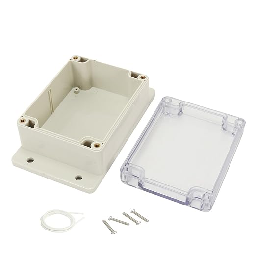 Waterproof Dustproof ABS Plastic Junction Box Universal Electric Project Enclosure with PC Clear Transparent Cover 4.5"x3.5"x2.2"(115mmx90mmx55mm) - Image 2