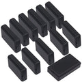 Zulkit 12Pcs Project Boxes ABS Plastic Electrical Project Case Power Junction Box Black 1.97 x 1.10 x 0.59 inch (50 x 28 x 15 mm) by Zulkit