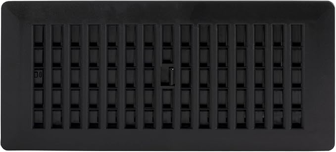 Decor Grates PL410-BLK 4-Inch by 10-Inch Plastic Floor Register, Black - Image 6