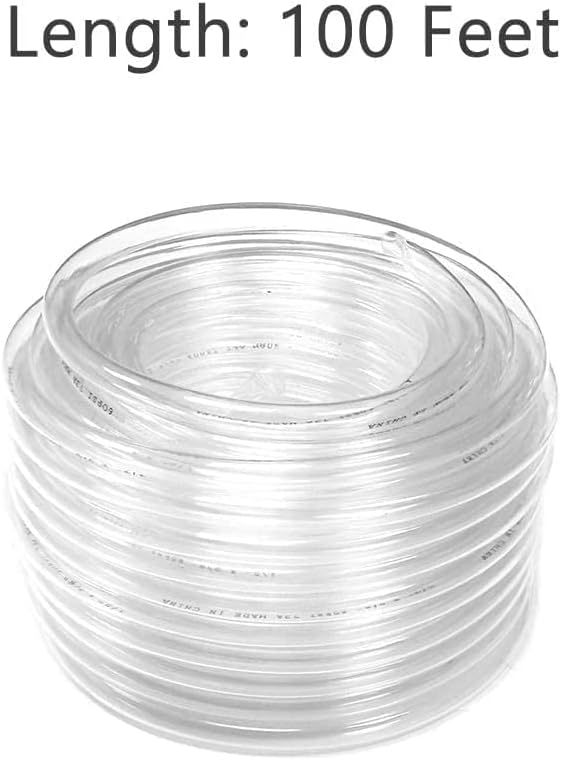 Eastrans Clear Vinyl Tubing Flexible PVC Tubing, Hybrid PVC Hose, Lightweight Plastic Tube, by 1/2 Inch ID, 100-Feet Length, UV Chemical Resistant - Image 5