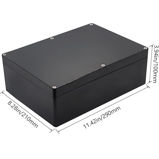 Project Box IP65 Waterproof Junction Box ABS Plastic Electrical Boxes DIY Electronic Project Case Power Enclosure 11.42x8.27x3.94 inch (290 x 210 x100 mm) - Image 2