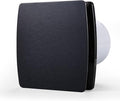 Zeyzer Black Bathroom Fan 110 CFM 1.0 Sone 5.9" Duct Square Ceiling or Wall Mount Ventilation Exhaust Fan for Bathroom/Corridor/Office/Laundry Room/SHop by Zeyzer