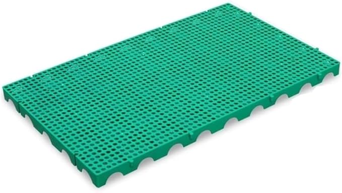 LNNW Plastic Pallet Warehouse Pallet Pet Moisture Barrier Cargo Storage Matting for Garage Supermarket, 1 Pack Floor Pallets for Garage Supermarket Basement(Green,100x60x5cm) by Unknown