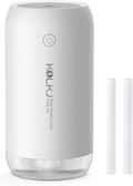 Portable Mini Humidifier, KQLKJ 350ml Small Cool Mist Humidifiers, USB Personal Desktop Humidifier for Bedroom Car Office Travel with Auto Shut-Off & 2 Mist Modes (White) by KQLKJ