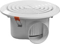 Bathroom Exhaust Fan 8", White Quiet Ceiling Exhaust Fan 110 CFM, 1.0 Sones Ideal Ventilation for Bathroom, Kitchen, RV, Mobile Home, Garage (110V) by VallisCo